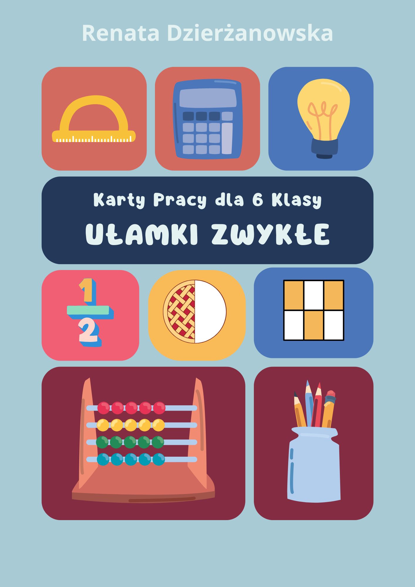 Karty pracy Ułamki zwykłe kl 6