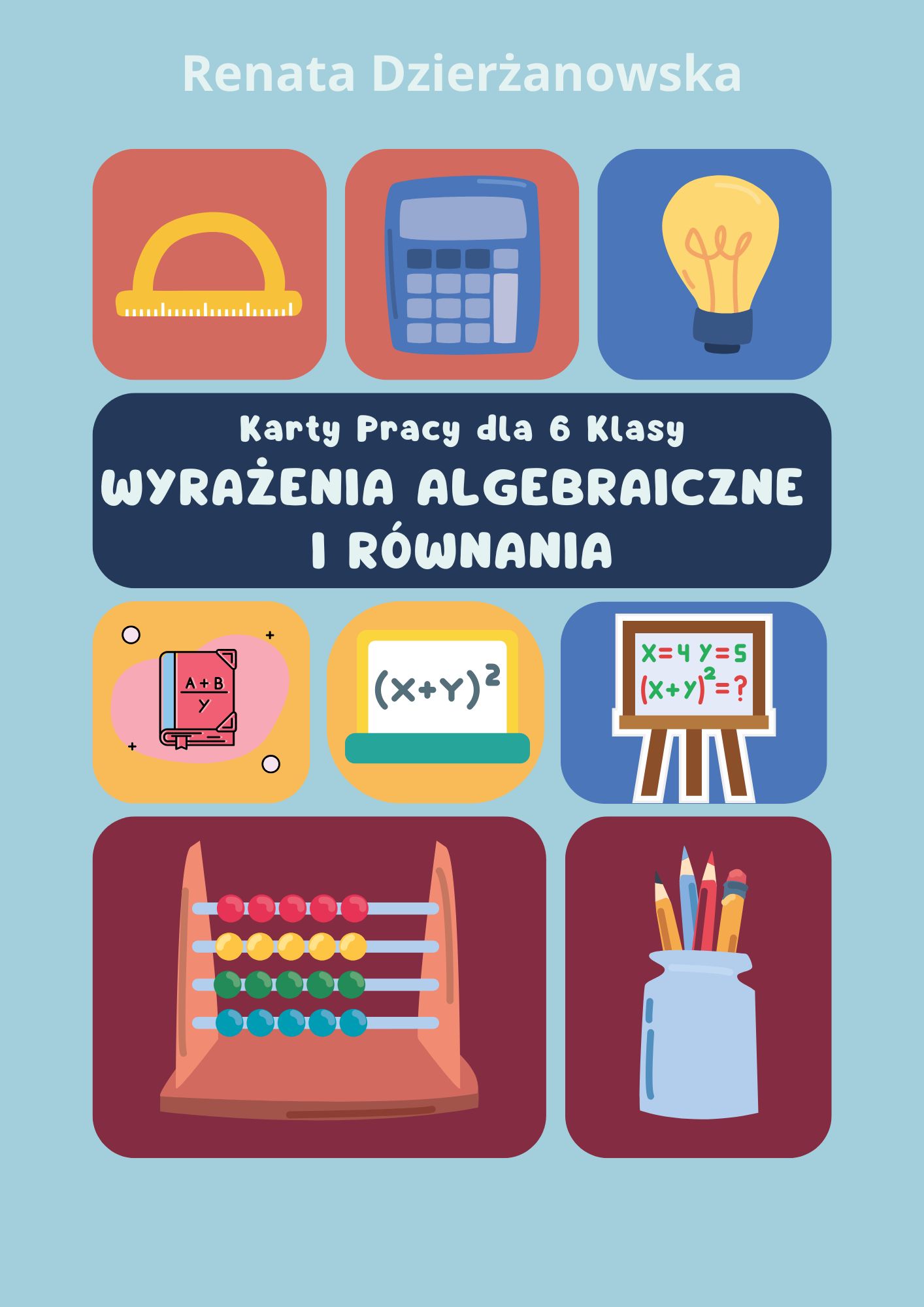 Karty pracy Wyrażenia algebraiczne i równania kl 6